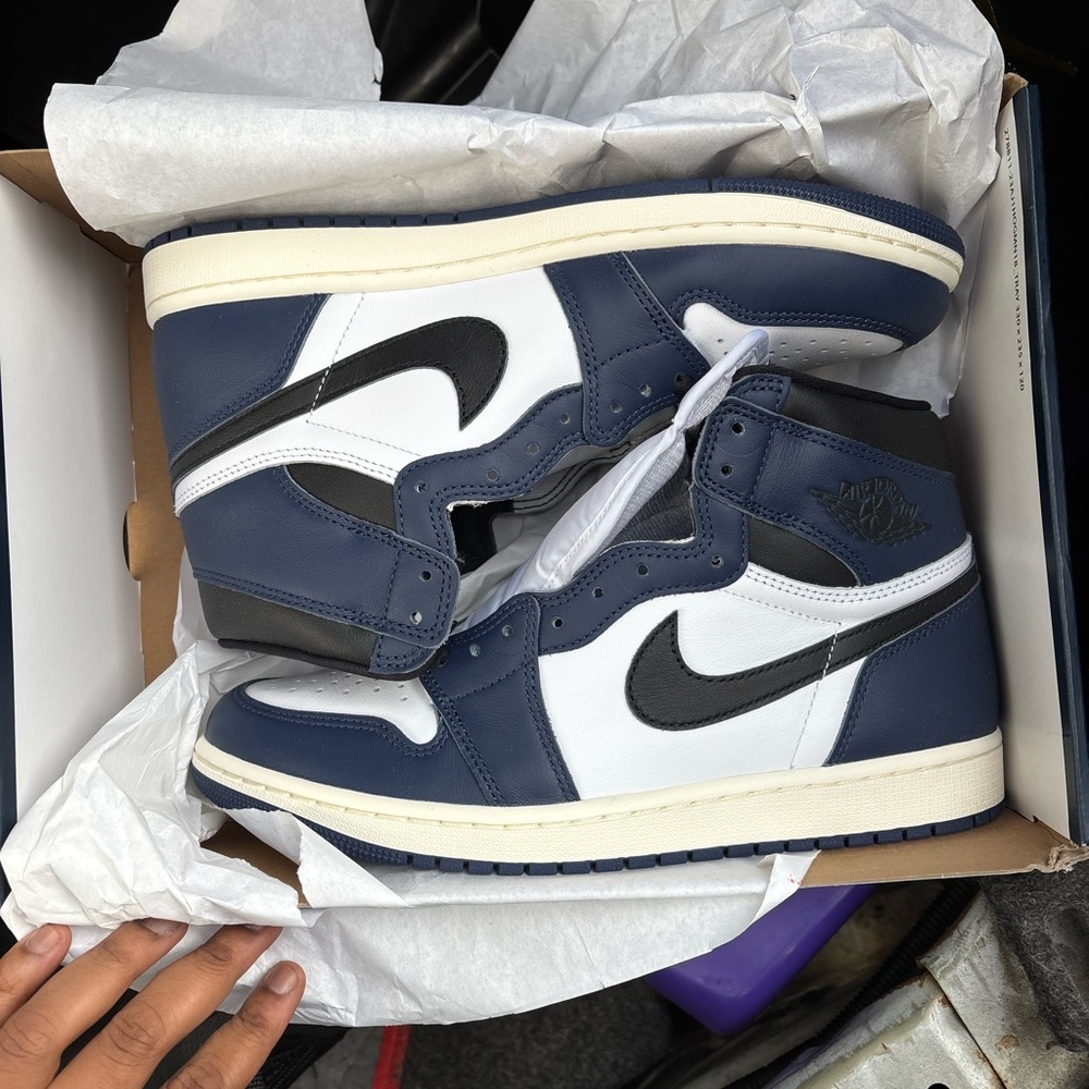 Nike Air Jordan 1 High OG - Navy/White/Black